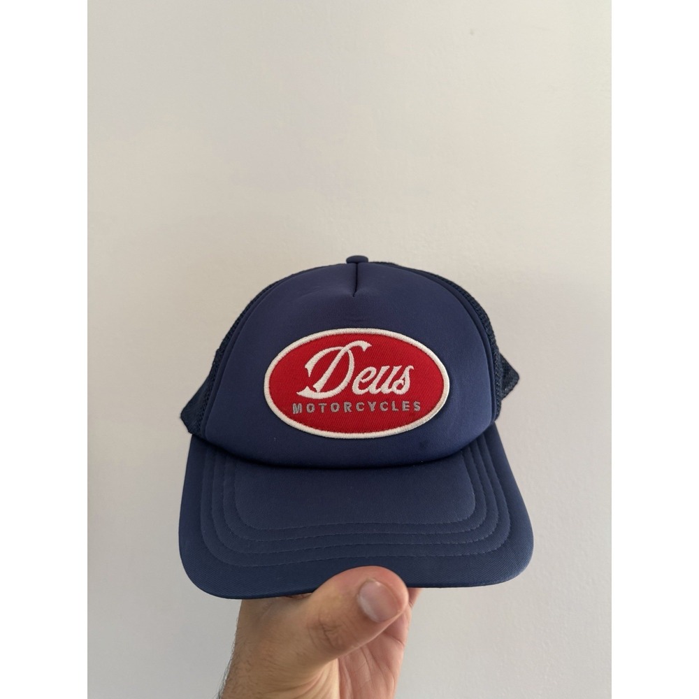 Deus Ex Machina Custom Motorcycles Blues Mesh Trucker Hat Cap Adult One Size